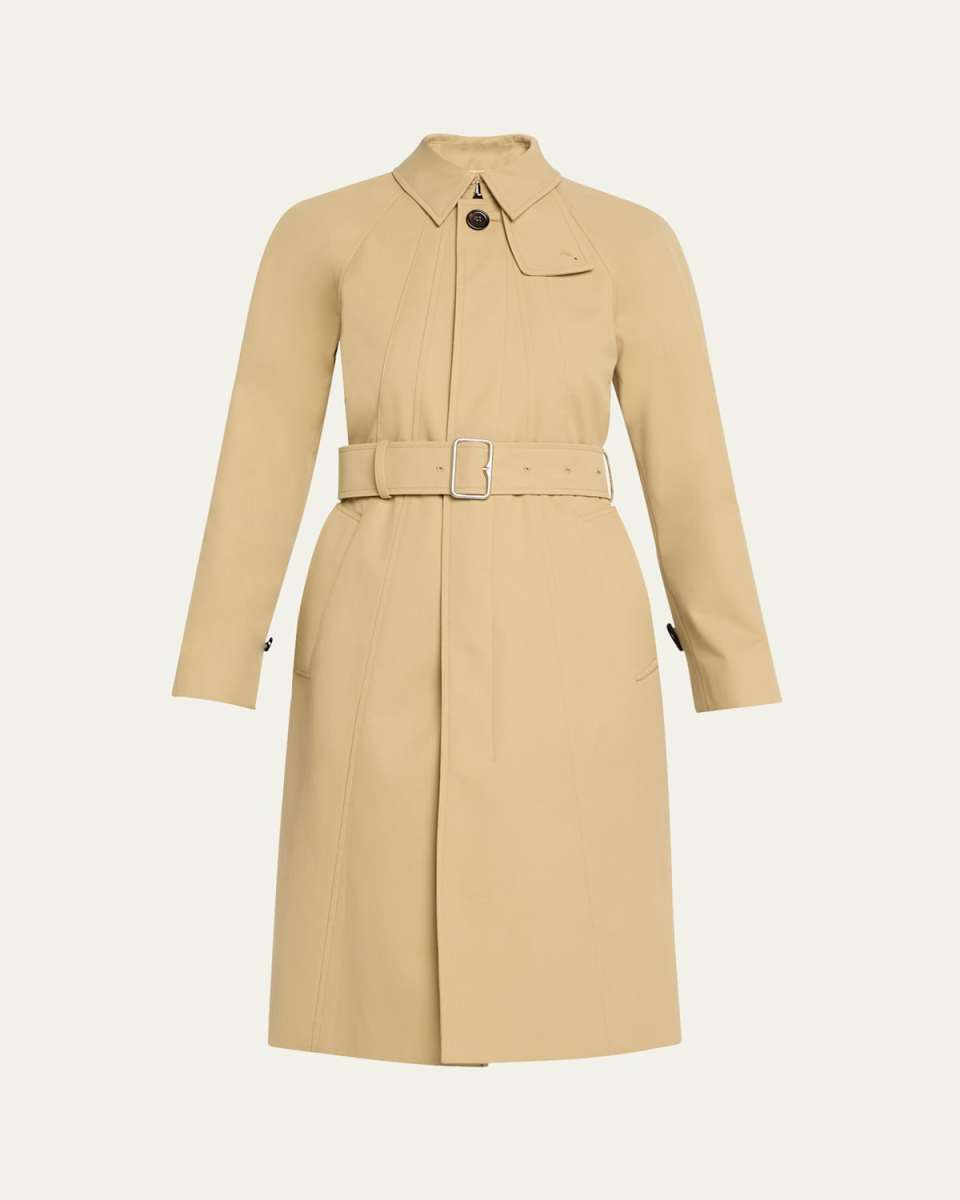 Feminine Belted Car Coat